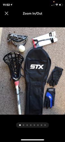Black color lacrosse girls lacrosse equipment