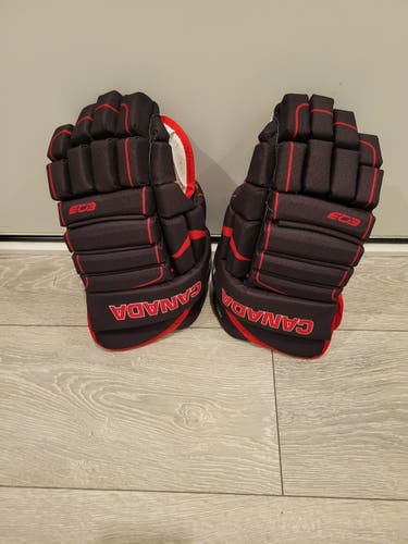 Black Used Senior Easton Synergy EQ3 Gloves 14"