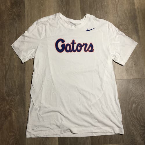 Florida Gators Nike White Dri Fit Large Shirt