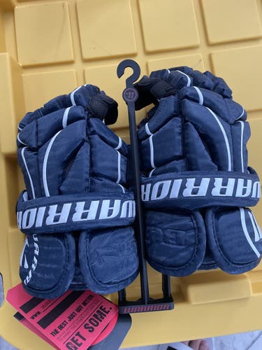 Blue New Player's Warrior 12" Burn Lacrosse Gloves
