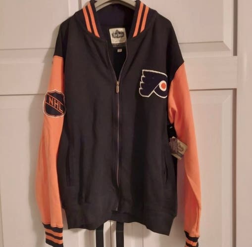 Vintage Philadelphia Flyers Old Time Hockey Varsity Jacket