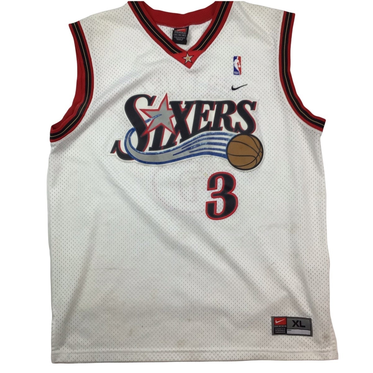 Nike, Shirts, Vintage Late 9s Nike Nba Philadelphia 76ers Allen Iverson  Jersey