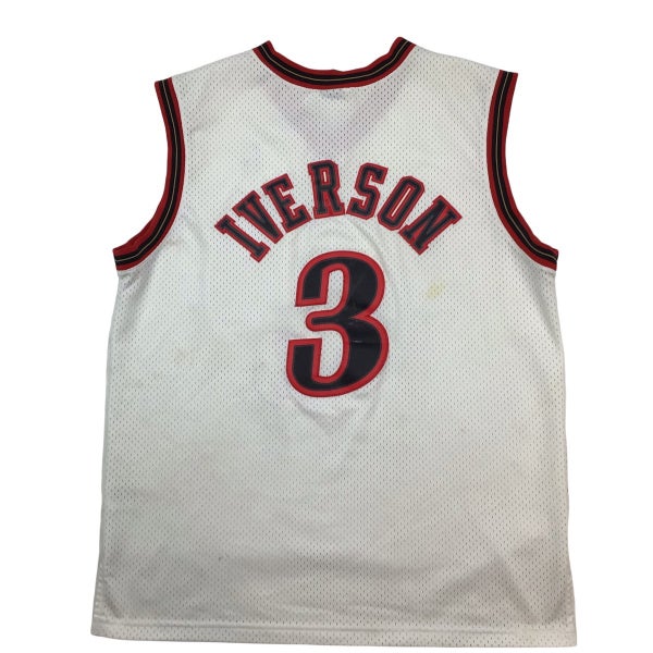 Vintage Philadelphia 76ers Allen Iverson 3 Jersey Reebok Size -  Norway