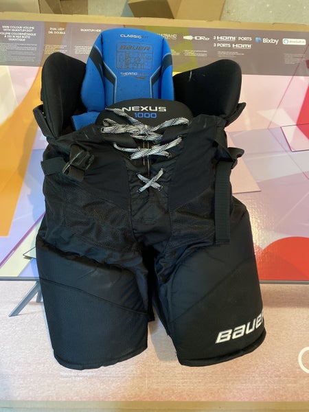 Black Senior Small Bauer Pro Stock Nexus 1000 Hockey Pants