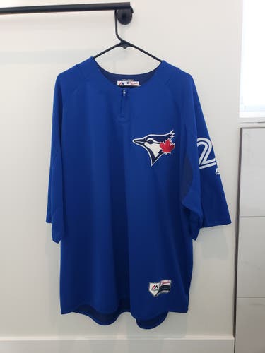 Blue Adult Men's New XXL Majestic Jersey