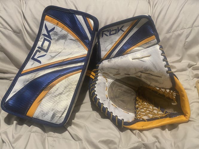 RBK Premier Series Goalie Blocker Catcher Sr Glove Set