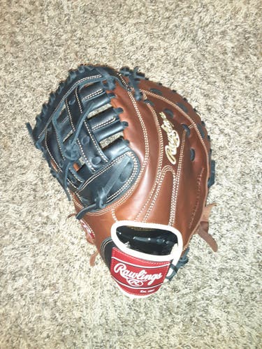 Brown New High School/College Rawlings Left Hand Throw First Base Sandlot Series Baseball Glove 12.5