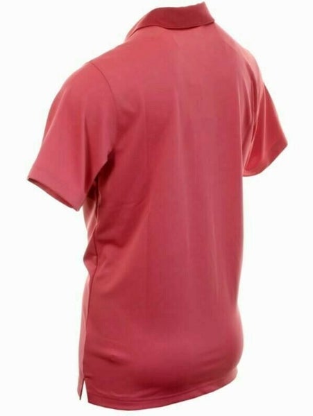 PUMA Golf Men's Alterknit Texture Polo Shirt Top Rapture Rose Large L New #37411