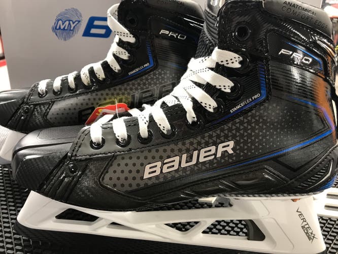 Used Bauer Custom Pro Hockey Goalie Skates