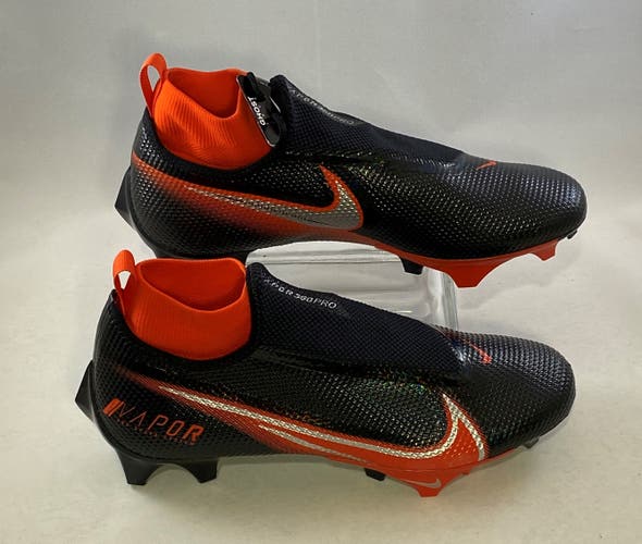 NIKE Vapor Edge Pro 360 "Black Team Orange" Men's Size 9.5 Football Cleats New
