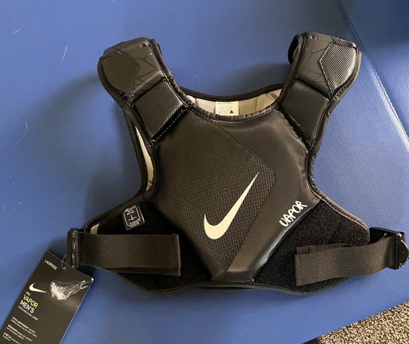 Nike Vapor Shoulder Chest pad liner Lax Lacrosse Black Medium NOCSAE M New With Tags