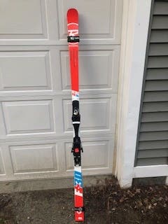 Used 2017 Rossignol Racing Hero FIS GS Pro Skis With Bindings Max Din 15