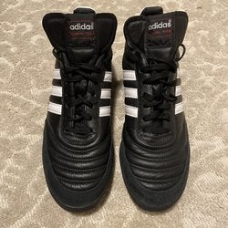 Adidas Mundial Black Used Men's Size 10.5 (W 11.5) Turf Cleats