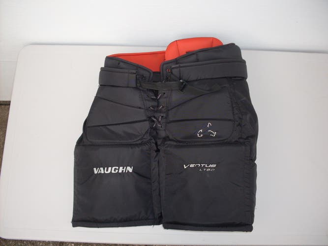 Black Senior Used Medium Vaughn Ventus LT80 Hockey Goalie Pants