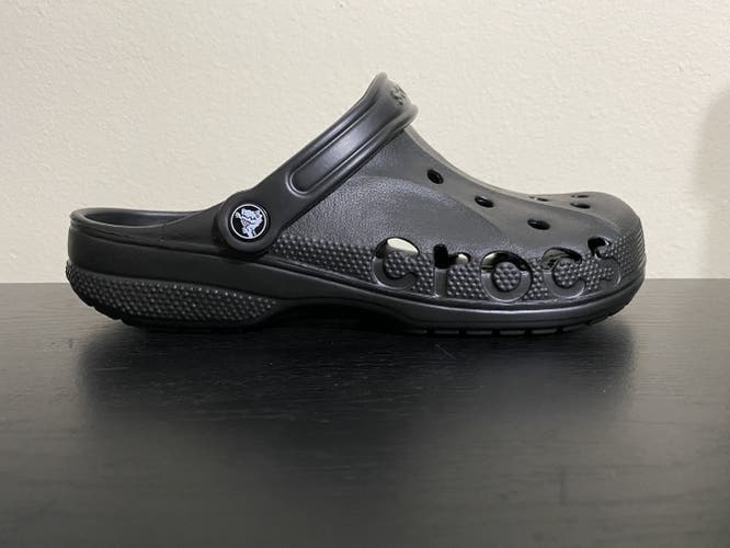 NEW Crocs Baya Black Clogs Slip On Slide Sandals Men’s Size 10