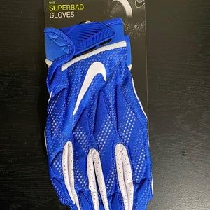 Nike Superbad 4.5 NFL Football Gloves Royal Blue Men’s Size XXL