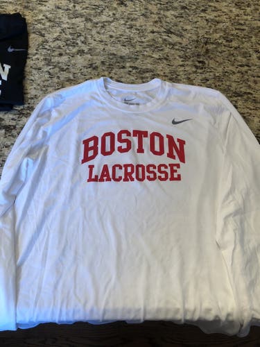 Boston U Men’s Lacrosse Nike Long Sleeve Dri-Fit T-Shirt