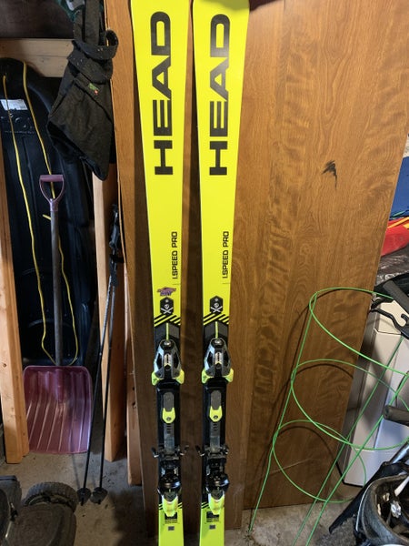 Used 2020 HEAD Racing World Cup Rebels i.Speed Pro Skis With Bindings Max Din 16