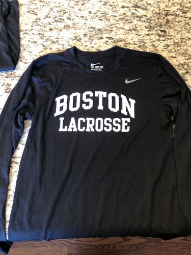 Boston U Men’s Lacrosse Nike Dri-Fit Long Sleeve Shirt