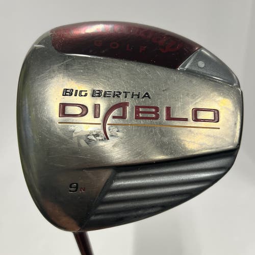 Used Left Hand Callaway Big Bertha Diablo 9.0 Degree Graphite Regular Golf Drivers