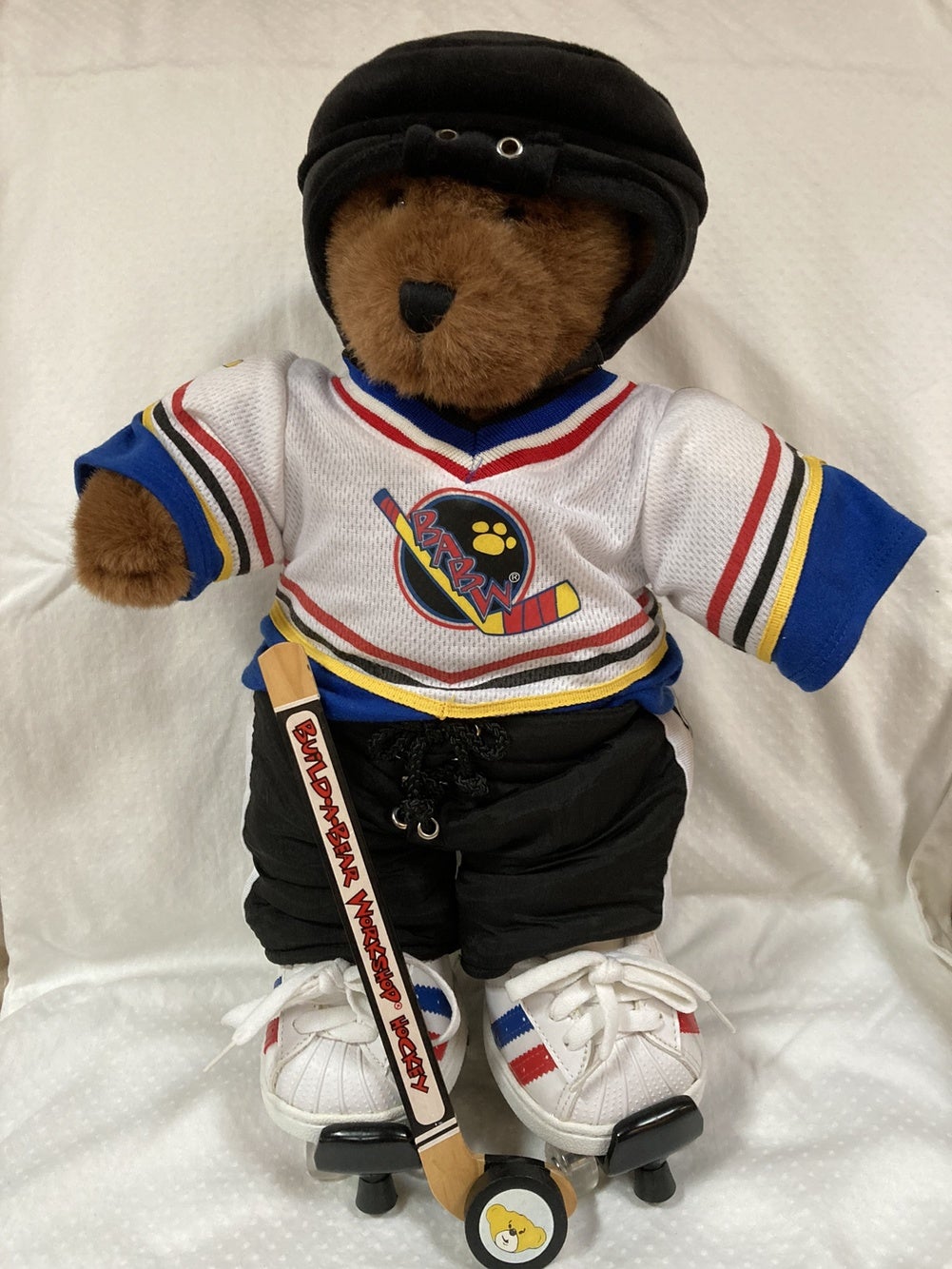 Build A Bear Workshop Roller Hockey Stuffed Animal Plush Bear With Skates  BABW | SidelineSwap