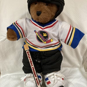 Build A Bear Workshop Roller Hockey Stuffed Animal Plush Bear With Skates BABW