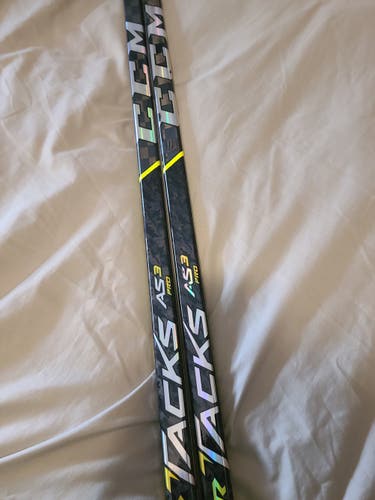 2 for 1 - Junior CCM Left Hand Super Tacks AS3 Pro Hockey Stick - 40 flex - Crosby
