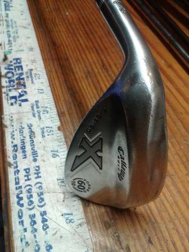 Used Callaway X C-grind 60 Degree 10* Bounce Steel Stiff - LH