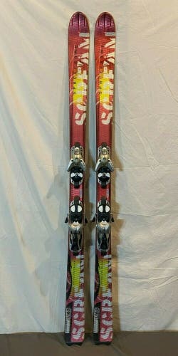 Salomon Scream 8W 165cm 110-75-100 r=17m Women's Skis w/S810Ti Bindings CLEAN
