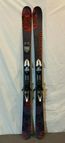 Salomon Lord 161cm 128-85-113 r=13.6m Rocker Partial Twin Skis Marker Bindings