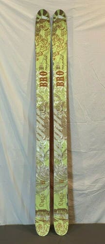 PM Gear BRO Model Lhasa Pow 186cm 140-112-120 Partial Twin All-Mountain Skis