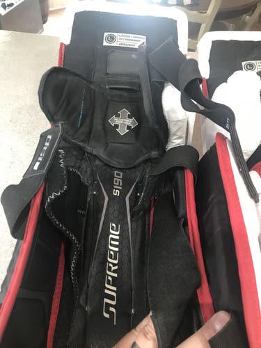 Bauer Supreme S190 Hockey Goalie Leg Pads intermediate large (30-32)
