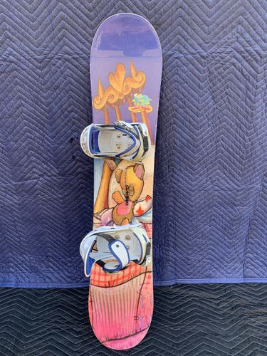 K2 Mini Luna 125 With Bindings  Burton Freestyle jr Bindings Snowboard