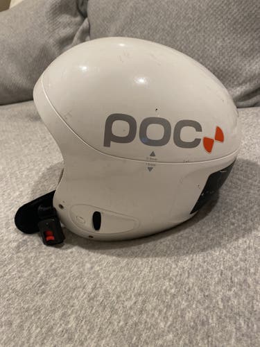 White Unisex Medium POC Skull Comp Helmet