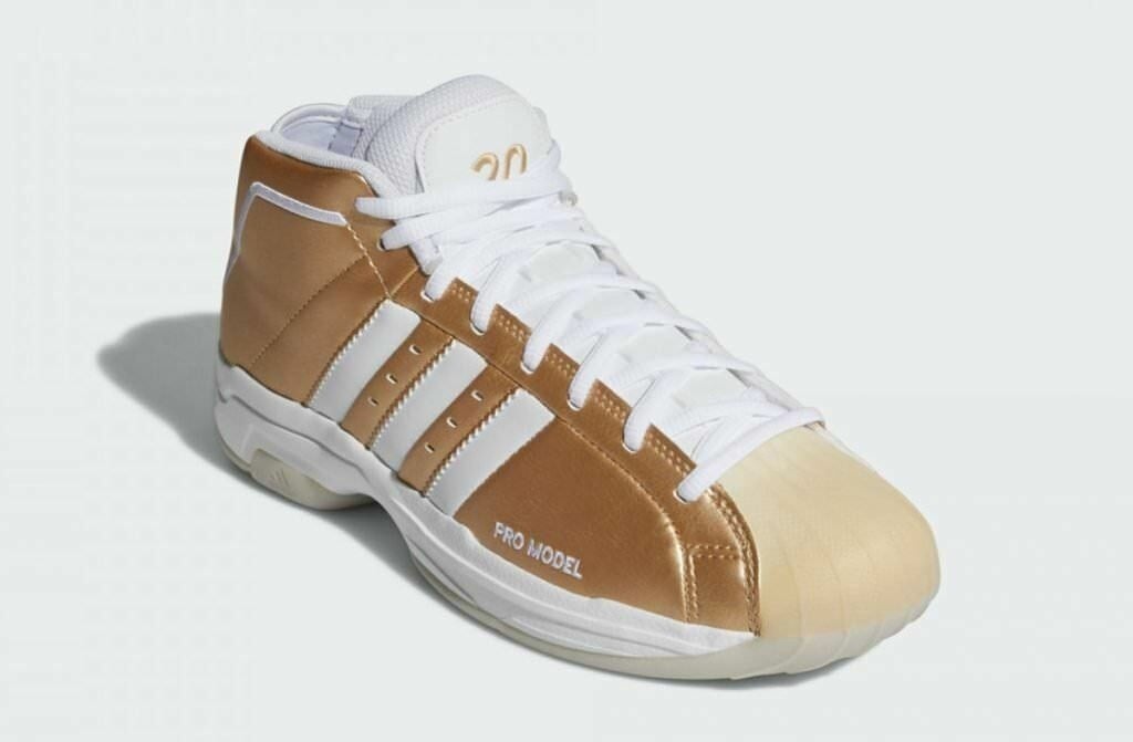 New Adidas Pro Model 2G Gold Metal 2020 Men's Basketball Shoes FV8384 Size 17