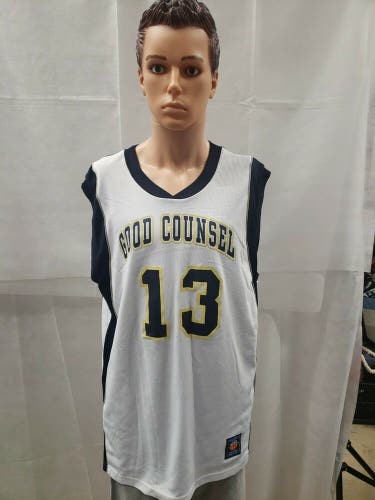 Game Used Good Counsel High School Basketball Jersey The Rock XL
