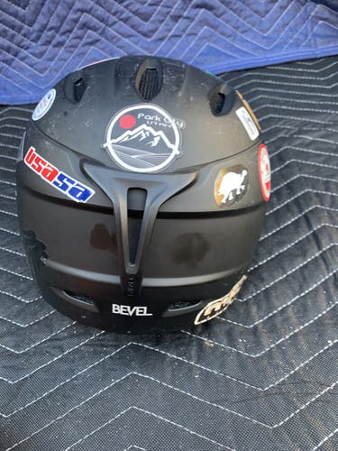 Black Men's Medium Giro Bevel Helmet FIS Legal