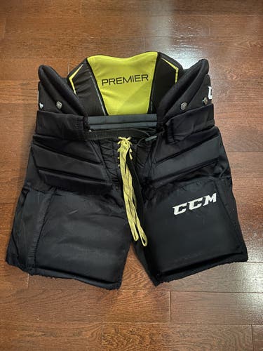 Black Used Medium CCM Premier Pro Hockey Goalie Pants