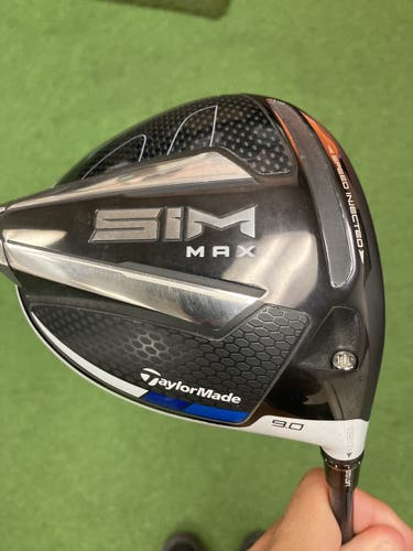 Taylormade Sim Max 9.0* Driver W/ Ventus Blue 6-S Golf Pride