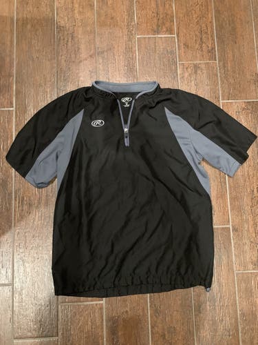 RAWLINGS black Windbreaker Adult Medium