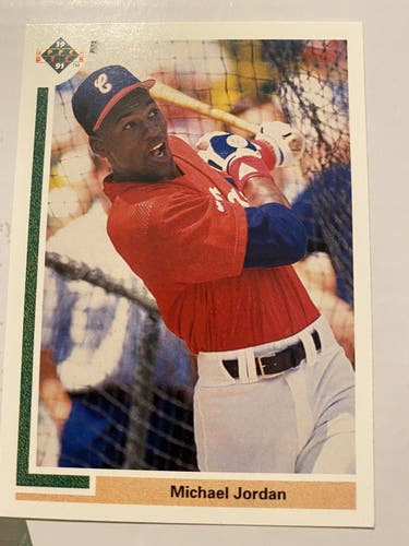 1991 UD MJ BASEBALL CARD
