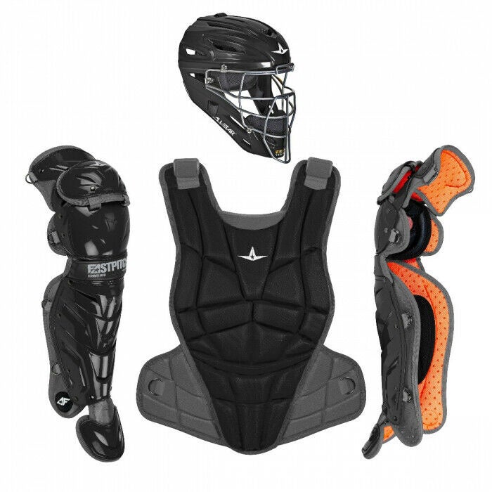 Red Black All Star Players Series Youth 7-9 Baseball Catchers Gear Set 