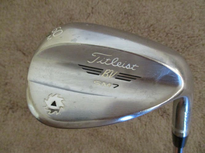 Titleist Vokey SM7 Chrome Wedge 60.08 M Grind Dynamic Gold Wedge Flex RH