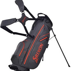 NEW Srixon Ultra Light Grey/Orange Red Double Strap Golf Stand/Carry Bag