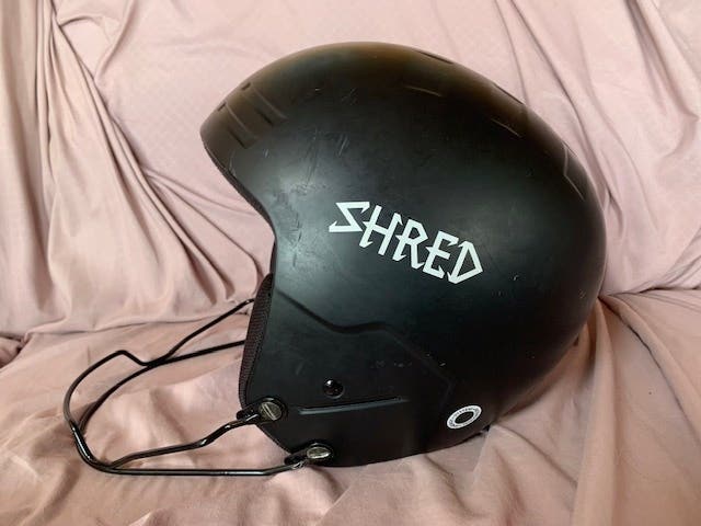 Black Used Unisex Small / Medium Shred Basher Helmet FIS Legal