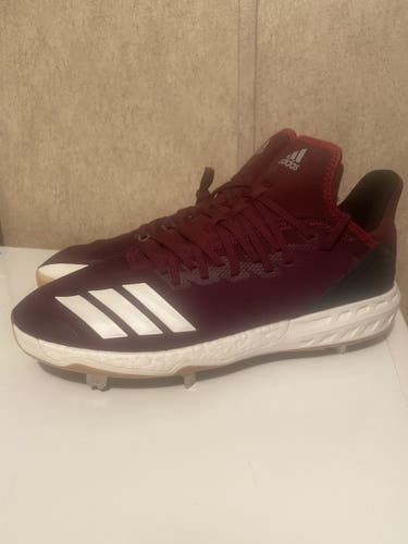 Men's Adidas Boost Icon 4 Metal Baseball Cleats CG5152 Maroon Size 13.5