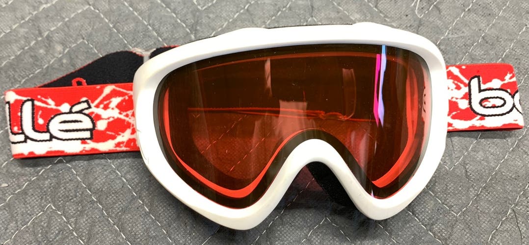 Kids Bolle Ski Goggles White And Red