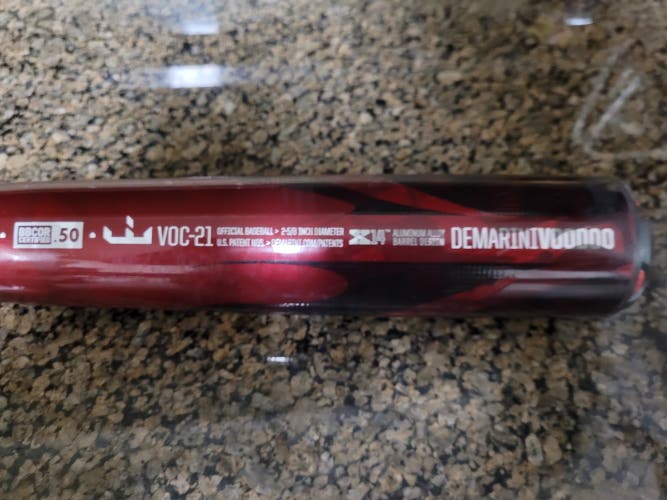 Used High School/College BBCOR Certified 2021 DeMarini Voodoo Bat (-3) 31 oz 34"
