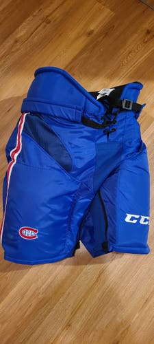 Blue Senior Used Large CCM HP35x Hockey Pants Pro Stock