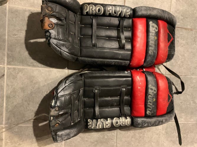 Vintage goalie leg pads